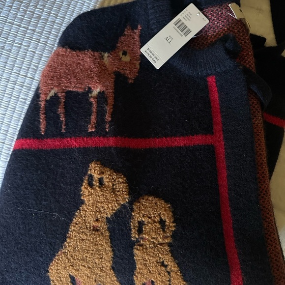 Anthropologie (Maeve) Dogs Tie-Front Cardigan - Picture 2 of 4